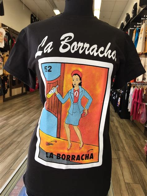 la borracha loteria card game t shirt beer parody humor etsy