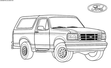 Ford Bronco Coloring Pages 1 Coloring Pages