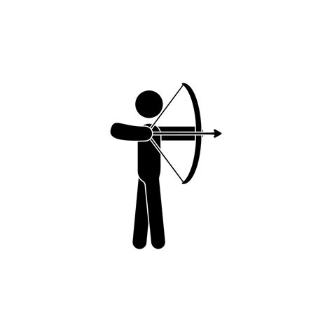 Archery Vector Icon Illustration 23195926 Vector Art At Vecteezy