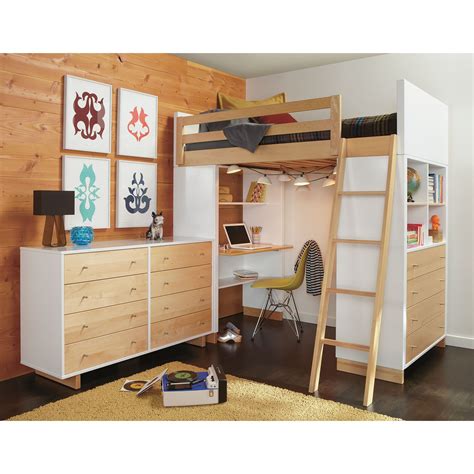 full size loft bed with desk underneath ideas on foter