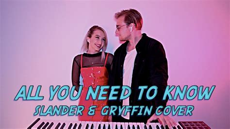 Nansi And Sidorov All You Need To Know Slander And Gryffin Cover Youtube