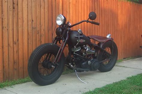 Black Brass Bobber 1942 Harley Davidson Wla Artofit