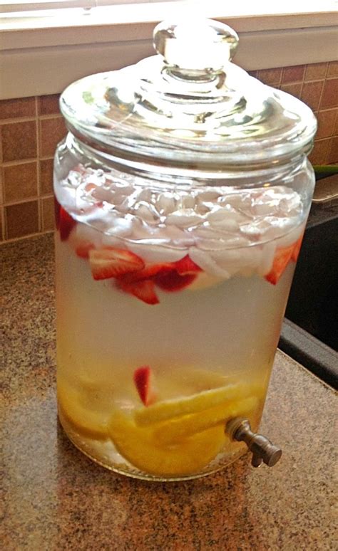 Spa Water At Home Strawberry Infused Water Healthy Drinks Food