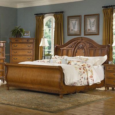 Kathy ireland 2 thick cotton fiber mattress pad topper with 16 stretchable pocket king white from kathy ireland bedroom furniture , image source: Theus Standard Bed | Sleigh bedroom set, Oak bedroom ...