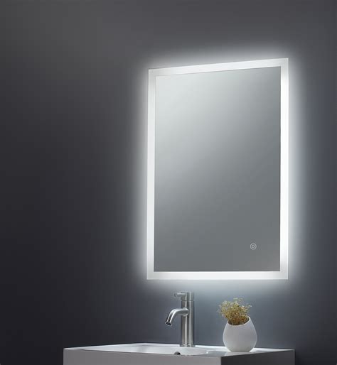 Keenware Kbm 010 Led Frosted Edge Backlit Bathroom Mirror With Demiste Eurogenco