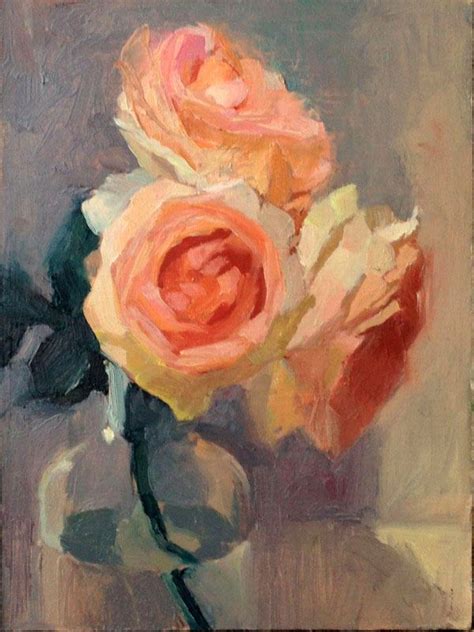 Floral Myriam Kin Yee Art Rose Oil Painting Oil Painting Portrait