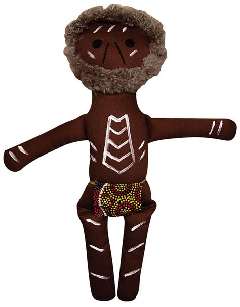Indigenous Doll 36cm Aboriginal Elder Man Growing Child
