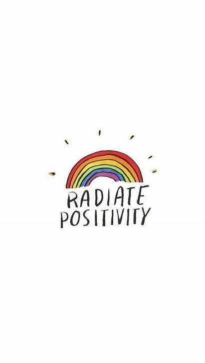 Quotes Wallpapers Backgrounds Rainbow Positive Sfondi Aesthetic