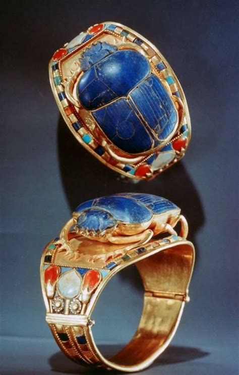 The Scarab Bracelet Of King Tutankhamun Cairo Museum Egypt Ancient Ancient