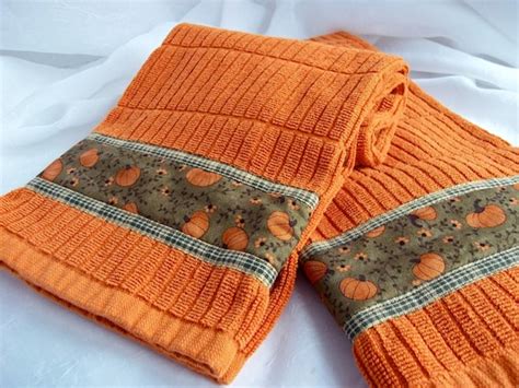 Hand Decorated Towels Autumn Towel Set Set Of Two Fall