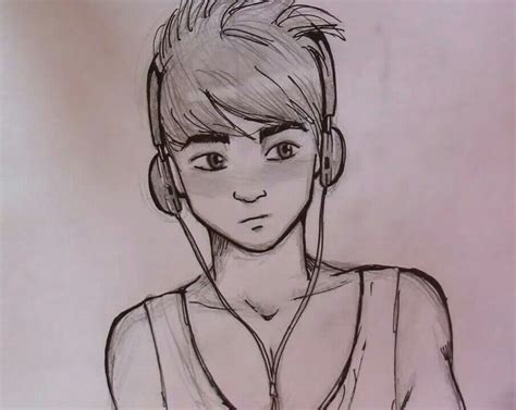 Teenage Boy Boy Sketch Drawing People Boy Drawing