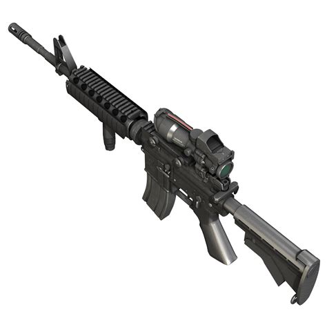 C4d M4a1 Sopmod Rifle