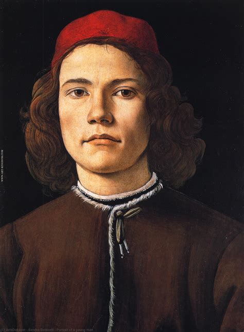 Museum Art Reproductions Portrait Of A Young Man By Sandro Botticelli