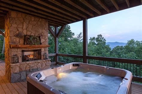 Skytop lodge offers cabins for families,retreats,groups,reunions Cohutta Sunset | Cabin Rentals of Georgia - Hot Tub on the ...