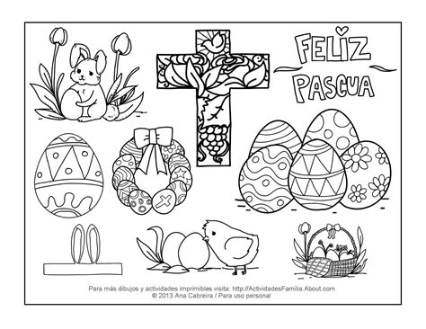 Dibujos Pascua Para Colorear