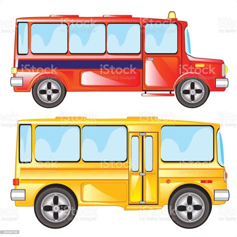 Two Buses Stock Illustration Download Image Now Istock