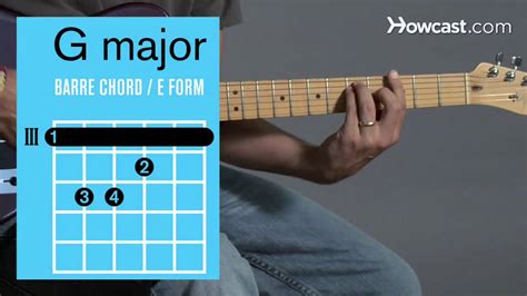 In this article, you'll learn about choosing a guitar, how to play guitar chords, how to tune a guitar, and how to hold a guitar. How to Play a G Major Barre Chord | Guitar Lessons - YouTube