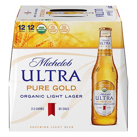 Michelob Ultra® Pure Gold® Organic Light Lager 12 Pack 12 Fl Oz