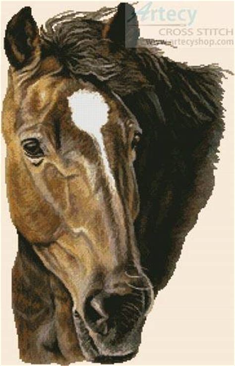 Bay Horse Cross Stitch Pattern By Artecy