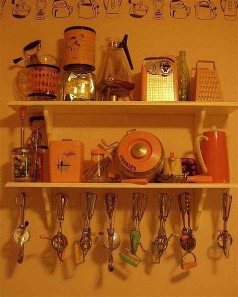 Collection Of 1950s Vintage Kitchen Equipment And Utensils Vintage