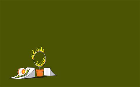 Minimalism Humor Snail Simple Background Green Background Wallpaper