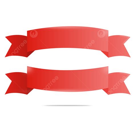 Pita Clipart Vector Pita Warna Merah Keren Dengan Gaya Sederhana