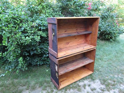 Upcycled Crate Shelf Crate Shelves Handmade Furniture Crates