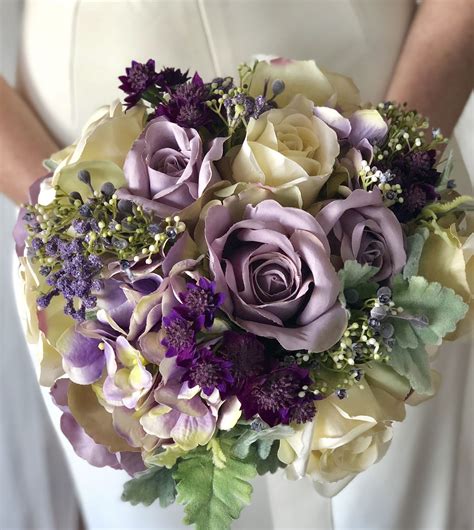 Different Shades Of Purple Make This A Very Pretty Bouquet