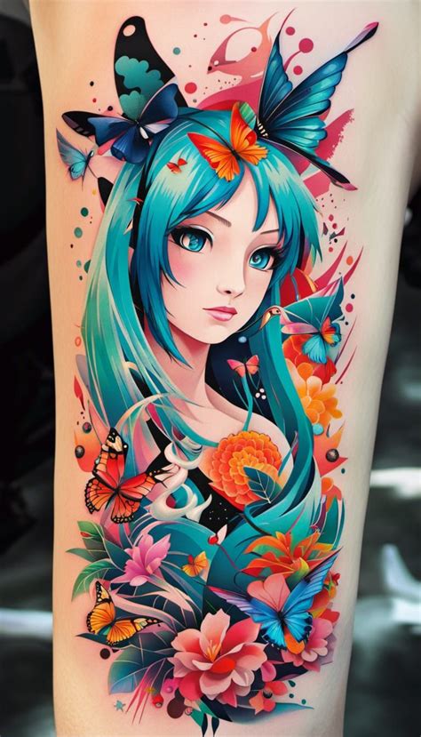 Miku Tattoo Ai Generated Artwork Nightcafe Creator