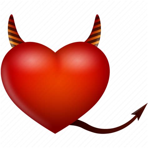 Devil Evil Heart Like Love Valentine Valentines Day Icon