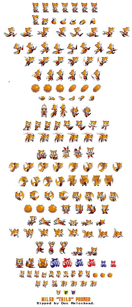 Sonic Tails Sprites