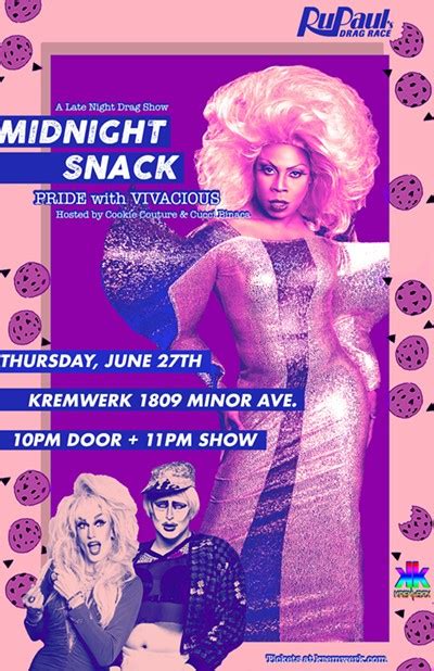 Midnight Snack Pride — A Late Night Drag Show Tickets Kremwerk Seattle Wa Thu Jun 27