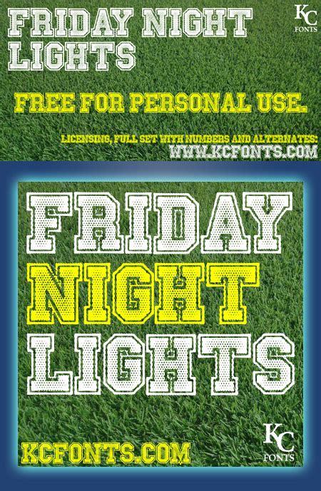 Шрифт Friday Nights Lights скачать для фотошопа
