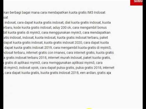 11 kode rahasia dial kuota gratis indosat ooredoo. Cara Dapat Kuota Gratis Indosat Ooredoo / TRIK RAHASIA ...