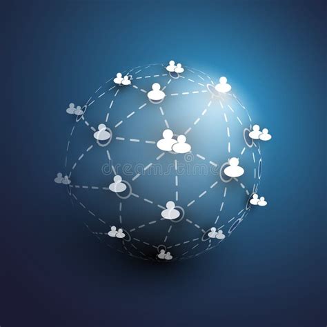 Netz Vernetzung Verbindung Soziale Netzwerke Internet Comm Stock