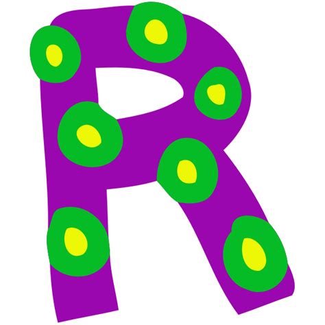Colourful Alphabet R Free Svg