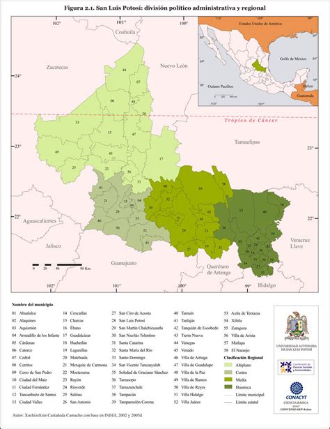 San Luis Potosí División Político Administrativa Y Regional Download