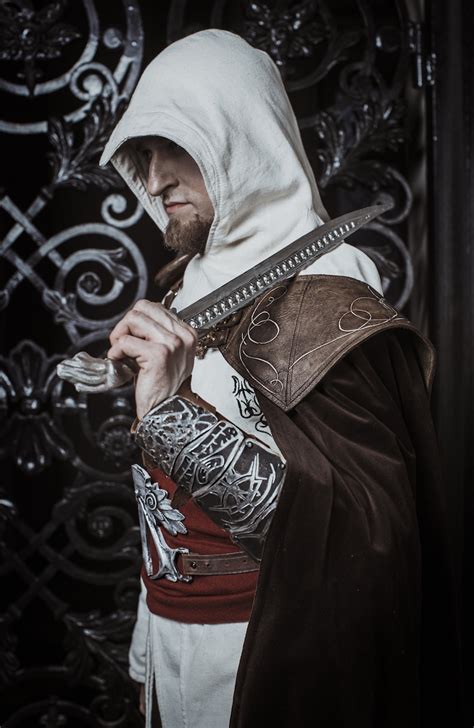 Ezio Cosplay Costume Assassin S Creed Armor Set Leather Etsy