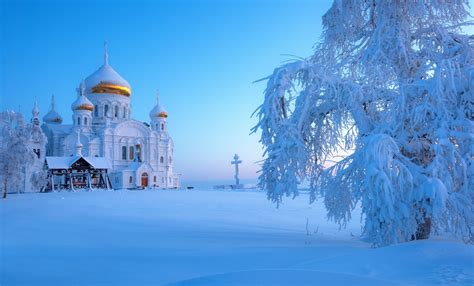Belogorsky Monastery Russia In Winter