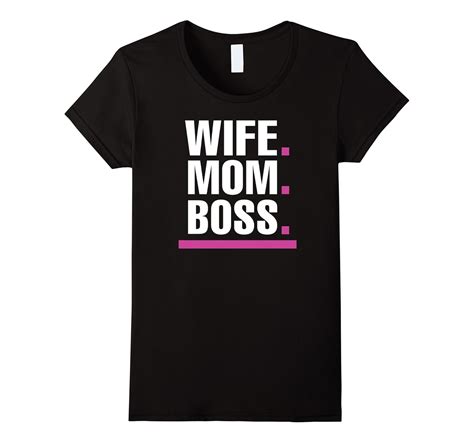 Womens Wife Mom Boss Shirt Mothers Day Funny T Art Artvinatee
