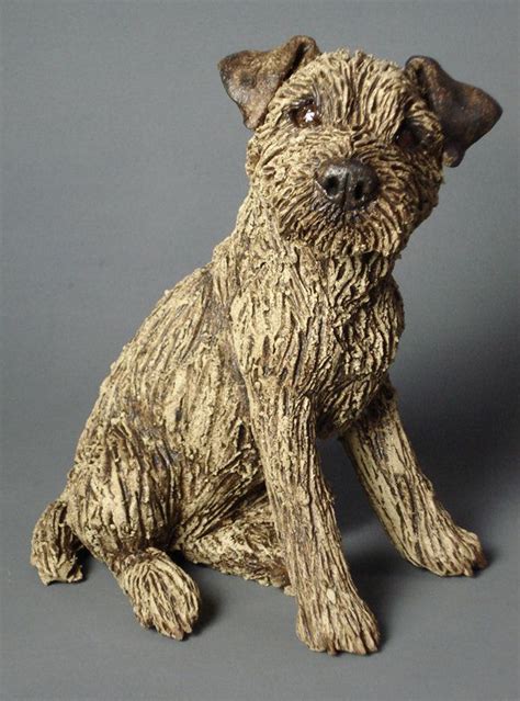 Border Terrier 2013 Dog Pottery Pottery Animals Ceramic Animals Clay
