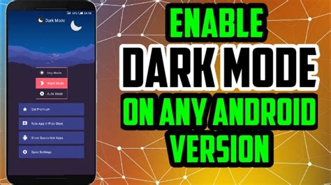 How To Enable Dark Mode On Any Android Version Youtube