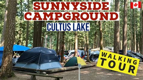 🇨🇦 156 Sunnyside Campground Cultus Lake Youtube