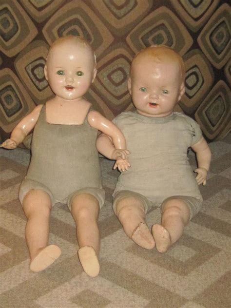 Vintage Hug Me Kiddie Pal Dolly And Other Composition Baby Doll Cloth