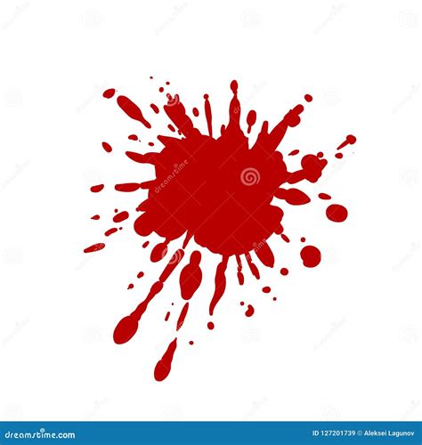 Vector Blood Spot Red Splatter Background Stock Vector Illustration