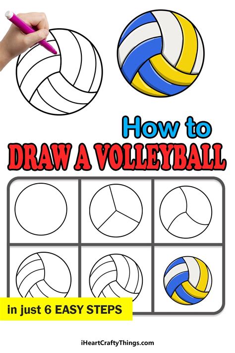 How To Draw A Volleyball Step By Step Guide