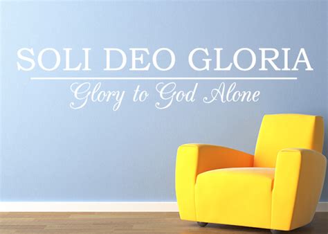 Soli Deo Gloria Vinyl Wall Statement Vinyl The004