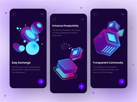 Crypto App Onboarding Screen Uplabs