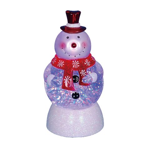 75 Led Lighted Color Changing Snowman With Top Hap Snow Globe