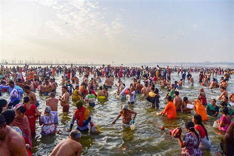 Kumbh Mela 2019 Devotees Take Holy Dip In Sangam On Shivratri Photogallery